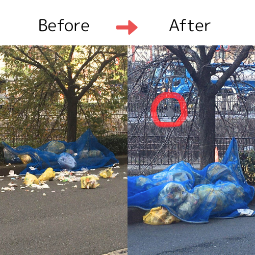 ゴミ捨て場　BeforeAfter